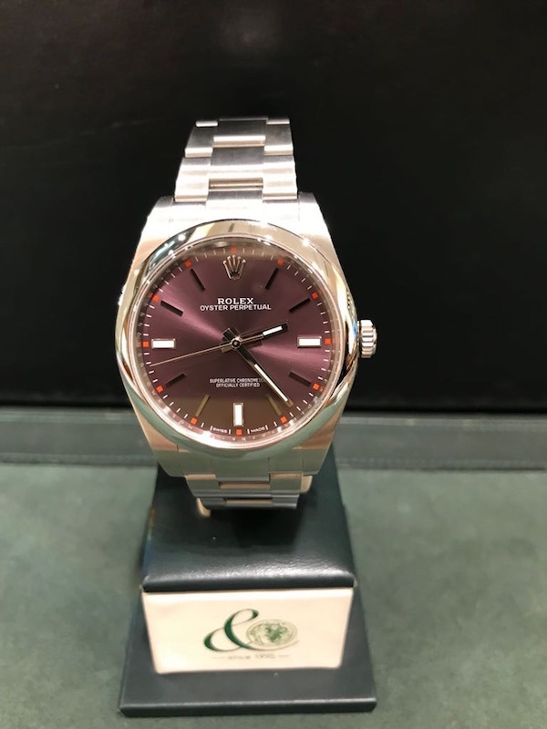 Rolex Oyster Perpetual Red Grape | Vista Frontale