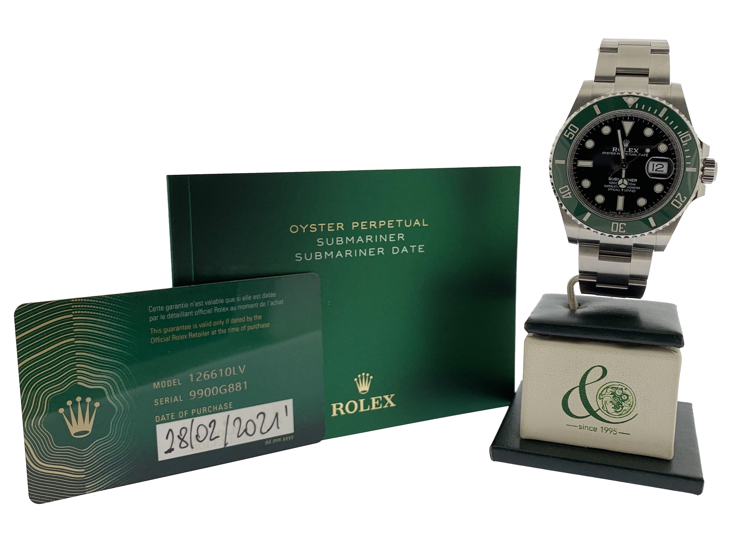 Rolex | Submariner Green | 126610 LV | Ceramic Bezel | 41 mm | Full Set