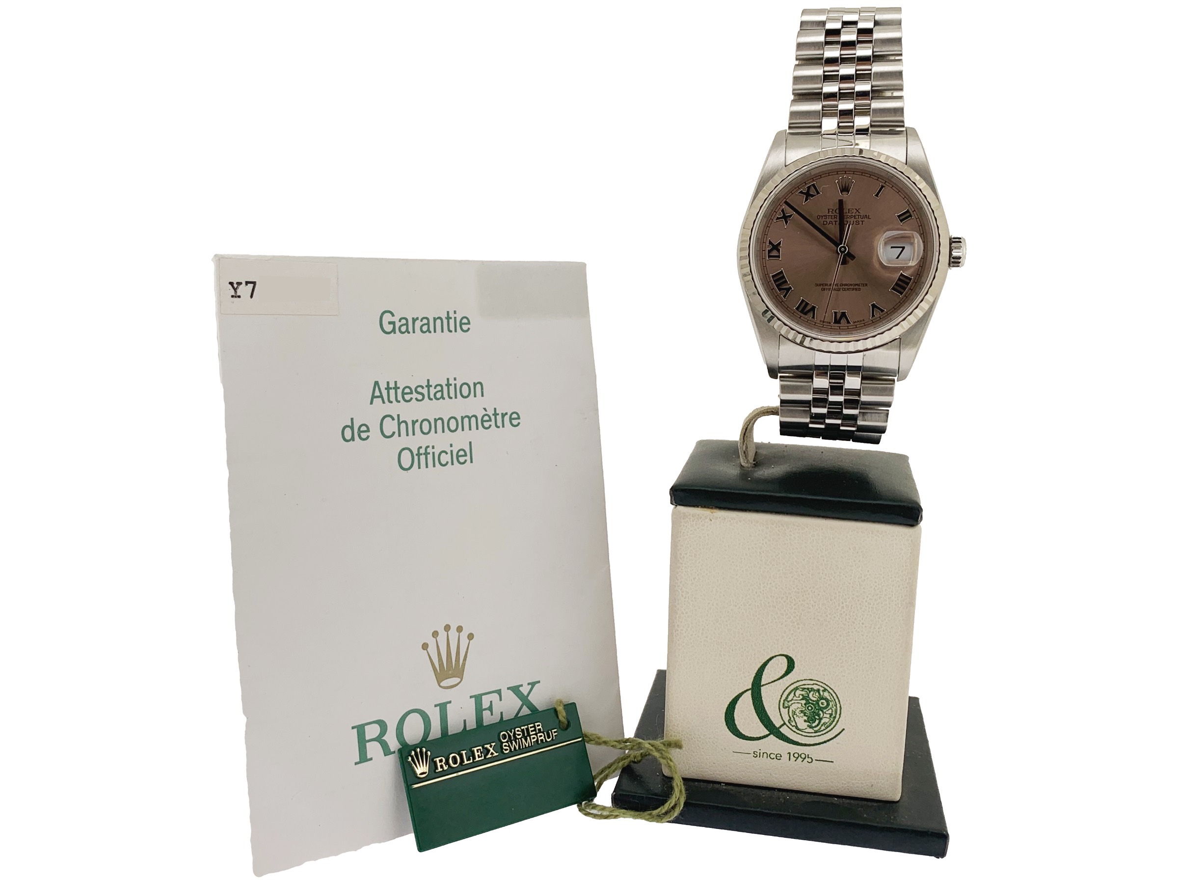 Rolex | Datejust 36 mm | Vetro Zaffiro | 16234 | Jubilee | Rosa Romani | Full Set