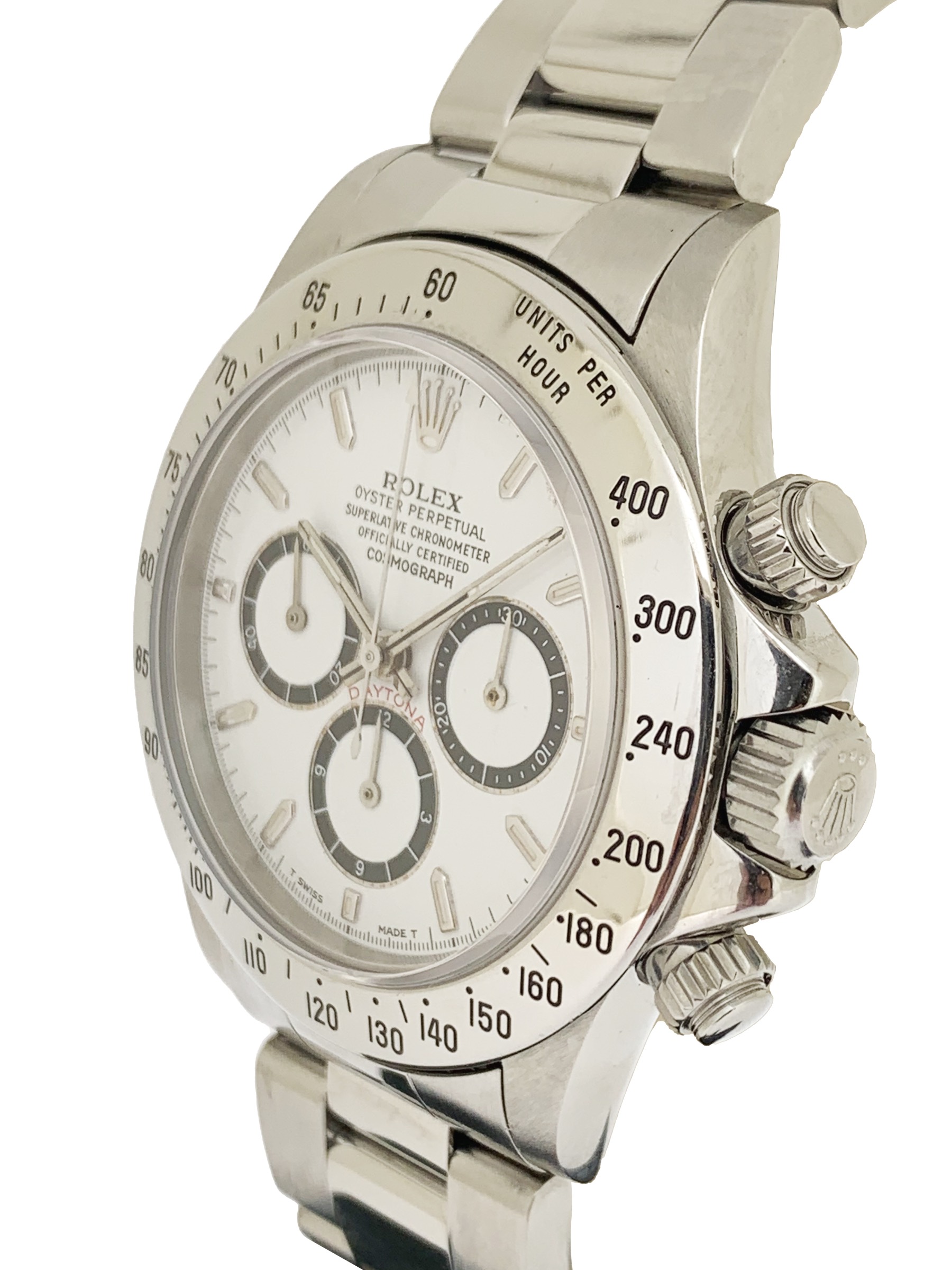 Rolex | Daytona | Zenith | 16520 | W Serial | White dial | Corona
