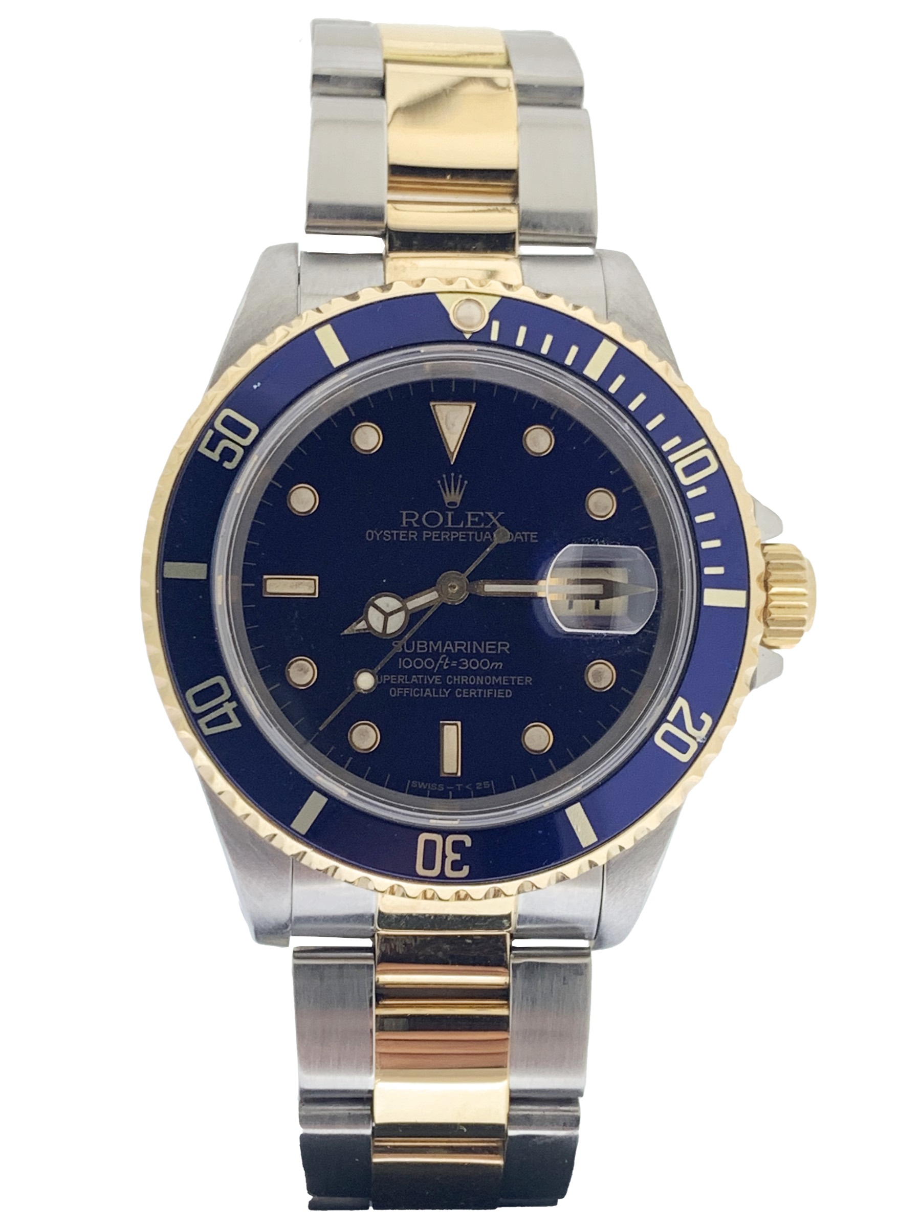 Rolex Submariner Steel and Gold Purple Dial