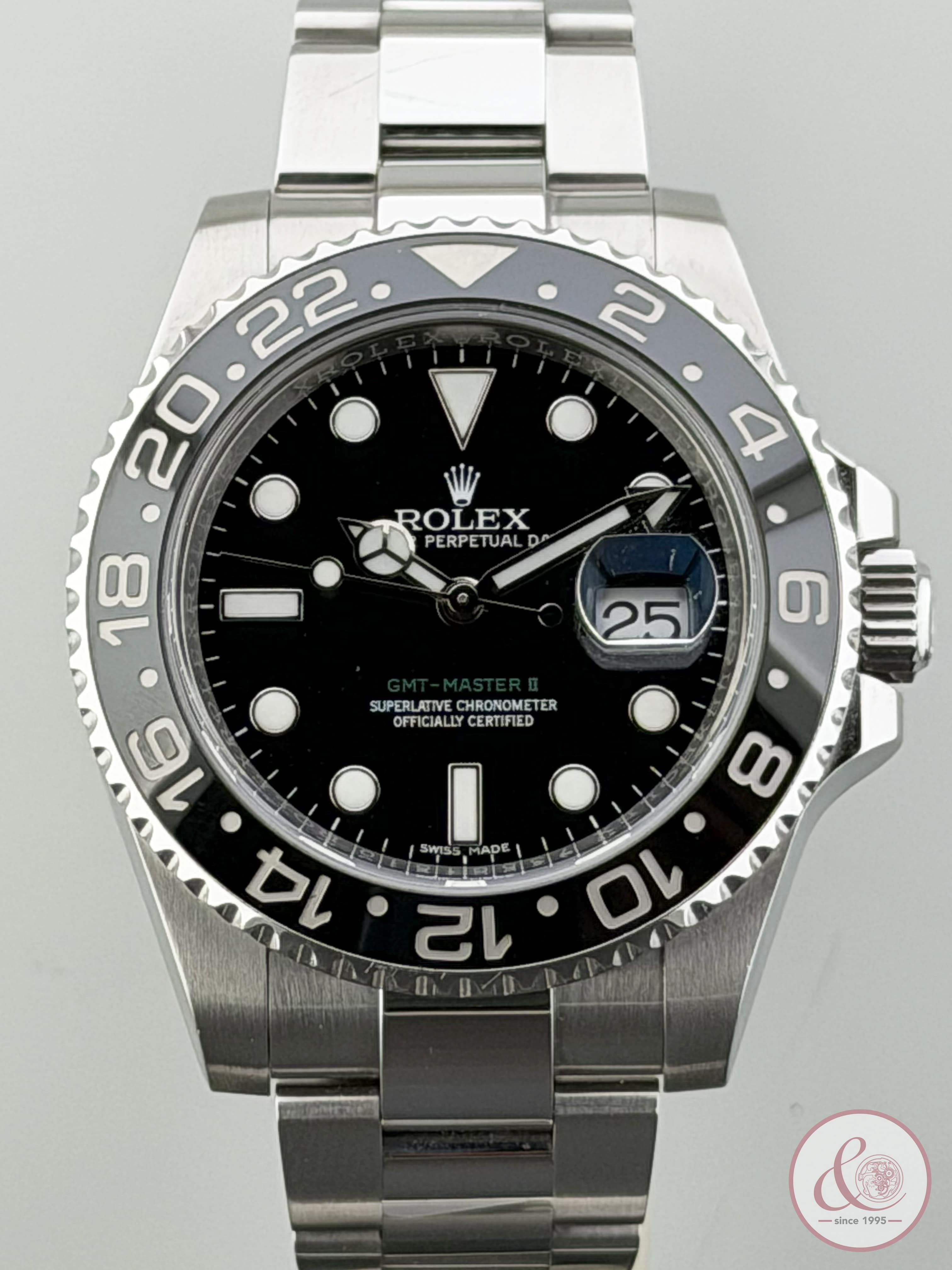 Rolex GMT II ref. 116710LN lunetta nera ceramica